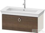 Duravit WHITE TULIP mosdó alá építhető függesztett 1 fiókos alsószekrény, 984 x 458 mm, Nordic White High Gloss/American Walnut Solid Wood WT4252077H4 (WT4252077H4)
