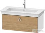 Duravit WHITE TULIP mosdó alá építhető függesztett 1 fiókos alsószekrény, 984 x 458 mm, White High Gloss Lacquer/Natural Oak solid WT42520H585 (WT42520H585)
