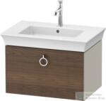 Duravit WHITE TULIP mosdó alá építhető függesztett 1 fiókos alsószekrény, 684 x 458 mm, Taupe Satin Matt Lacquer/American Walnut Solid Wood WT425107760 (WT425107760)