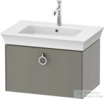 Duravit WHITE TULIP mosdó alá építhető függesztett 1 fiókos alsószekrény, 684 x 458 mm, Stone Grey Satin Matt Lacquer WT425109292 (WT425109292)