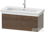 Duravit WHITE TULIP mosdó alá építhető függesztett 1 fiókos alsószekrény, 984 x 458 mm, Stone Grey High Gloss/American Walnut Solid Wood WT4242077H2 (WT4242077H2)
