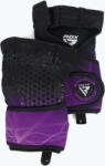 RDX Weight Lifting X1 Long Strap mănuși de antrenament negru și violet WGN-X1PR