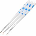 NANI díszítő ecset készlet 3 db - White & Blue