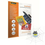 Fellowes Lamináló fólia, A4, 80 mikron, fényes, öntapadó hátlappal, 25 db/csomag, Fellowes® - spidershop