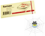 Fornax Jegyzettömb öntapadó, 40x50mm, 100lap, 3 tömb/csomag, Fornax, sárga