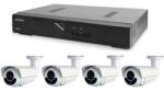  Kamera készlet 1x AVTECH NVR AVH1104 és 4x 5MPX IP Bullet kamera AVTECH DGM5606 + 4x Kábel UTP 1x RJ45 - 1x RJ45 Cat5e 15m
