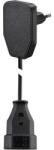 NVB Lapos dugós hálózati hosszabbítókábel, 0, 8 m, fekete, H03VVH2-F 2X 0, 75 mm2, NVB 104569