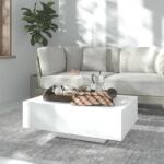 vidaXL Măsuță de cafea, alb, 85x55x31 cm, PAL (803380) Masa de cafea