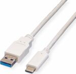 Valueline 11.99. 9011-10 USB-A apa - USB-C apa 3.2 Adat és töltőkábel - Fehér (1m) (11.99.9011)