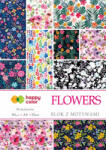 Happy Color Mintás papírkészlet 80g A4 15 lap 25 minta - Virágok (14-015046)