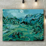 Pictorul Fericit The Dolomite (The Croci - Dolomite Landscape) - Pictură pe numere Panza pictura