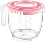 Dünya Plastik Műanyag keverőtál tetővel 2200ml