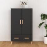 vidaXL Dulap înalt, negru, 70x31x115 cm, lemn prelucrat (812529) Comoda
