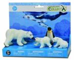 CollectA - Set 4 figurine pictate manual Ursi polari si pinguin (COL84068LPP) Figurina