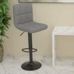 vidaXL Scaun de bar, gri deschis, material textil (334272)