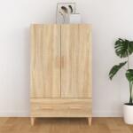 vidaXL Dulap înalt, stejar sonoma, 70x31x115 cm, lemn prelucrat (812531) Comoda