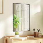vidaXL Oglindă pentru ușă, negru, 40x60 cm, sticlă și aluminiu (327406)