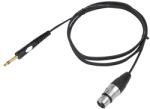 BST Cablu audio microfon XLR mama - jack 6.35 stereo tata 3m, BST (XLRF-JACKM-3)
