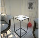 ASIR GROUP Măsuță laterală PURE 62x35 cm albă/neagră (AS1420) Masa de cafea