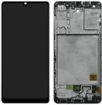 Samsung Galaxy A41 A415F - LCD Kijelző + Érintőüveg + Keret (Prism Crush Black) TFT, Prism Crush Black