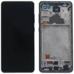 Samsung Galaxy A72 A725F, A726B - LCD Kijelző + Érintőüveg + Keret (Awesome Black) TFT, Awesome Black