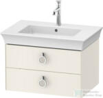 Duravit WHITE TULIP mosdó alá építhető függesztett 2 fiókos alsószekrény, 684 x 458 mm, Nordic White High Gloss WT43510H4H4 (WT43510H4H4)