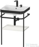 Duravit HAPPY D. 2 Plus bútorral aláépíthető mosdó 2 csaplyukkal, c-bonded fémállvánnyal, Nordic White Satin Matt Lacquer HP4735E3939 (HP4735E3939)