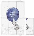  Ceba pelenkázó lap összehajtható 60x40cm - Watercolor World Born to be wild