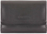 La Scala DN-99691 fekete kicsi bőr női pénztárca