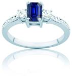 SAVICKI Heart of The Ocean Collection | Пръстен с три камъка: бяло злато. син сапфир - savicki - 3 643,71 лв