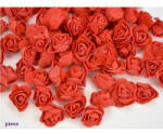  Polifoam rózsa fej midi virágfej habvirág 3 cm piros habrózsa