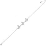 BeSpecial Bratara argint cu trei fluturasi decorati cu zirconii (BTU0317)