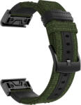 Ricardo Curea QuickFit 26mm, nailon, verde, cataramă neagră (Garmin Fenix 7X/6X/5X, Tactix etc. )