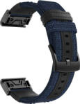 Ricardo Curea QuickFit 26mm, din nailon, albastru, cataramă neagră (Garmin Fenix 7X/6X/5X, Tactix aj. )