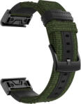 Ricardo Curea QuickFit 22mm, nailon, verde, cataramă neagră (Garmin Fenix 7/6/5, Epix 2 etc. )