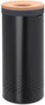 Brabantia Кош за пране Brabantia - 60 l, черен, корков капак (1000826)