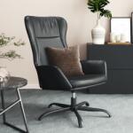 vidaXL Scaun de relaxare, negru, piele ecologică (341405)