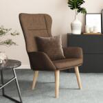 vidaXL Scaun de relaxare, maro, material textil (341397)