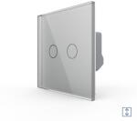 LIVOLO Intrerupator Draperie cu Touch LIVOLO din Sticla - Serie Noua - culoare gri
