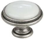 Demos Bútorfogantyú Margarita ócink/porcelán/fehér Tulip (dem-288811)