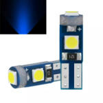  T5 led izzó 3 smd CANBUS kék DC12V (AL000003K)