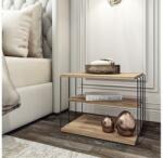 Asir LIFON dohányzóasztal 40x50 cm barna/fekete 854KLN2813 (AS0632)