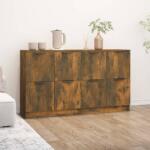 vidaXL Servantă, stejar fumuriu, 60x30x70 cm, lemn prelucrat (3115809) Comoda