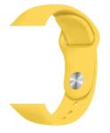 Alphajack Apple Watch 4/5/6/7/8/SE (38/40/41mm) szilikon óraszíj mustársárga színű Alphajack