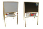 Tupiko Tablita lemn magnetica/ajustabila/2 fete/ 90 cm + suport + accesorii - Tupiko (TMM-1141)