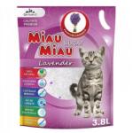 Miau Miau Asternut Igienic pentru Pisici Miau-Miau, Silicat Lavanda, 3.8 l (MAG1016312TS)