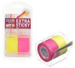 STICKN Notes autoadeziv in rola, cu dispenser, 25 mm x 10 m, 2 buc/set, Stick"n - 2 culori neon (HO-21695)