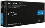  Nitril kesztyű púdermentes fekete 100db - S - Mercator Medical