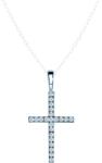 SAVICKI Pandantiv Cruciuliță SAVICKI: aur alb, diamante