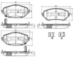 NIPPARTS set placute frana, frana disc NIPPARTS N3602150 (N3602150)